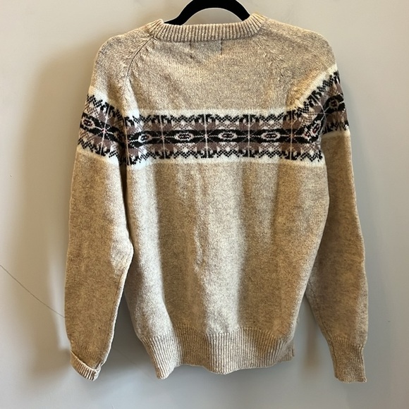 Vintage Wool Sweater Bamberger’s Men’s Store Size XL Fair Isle - Picture 6 of 7